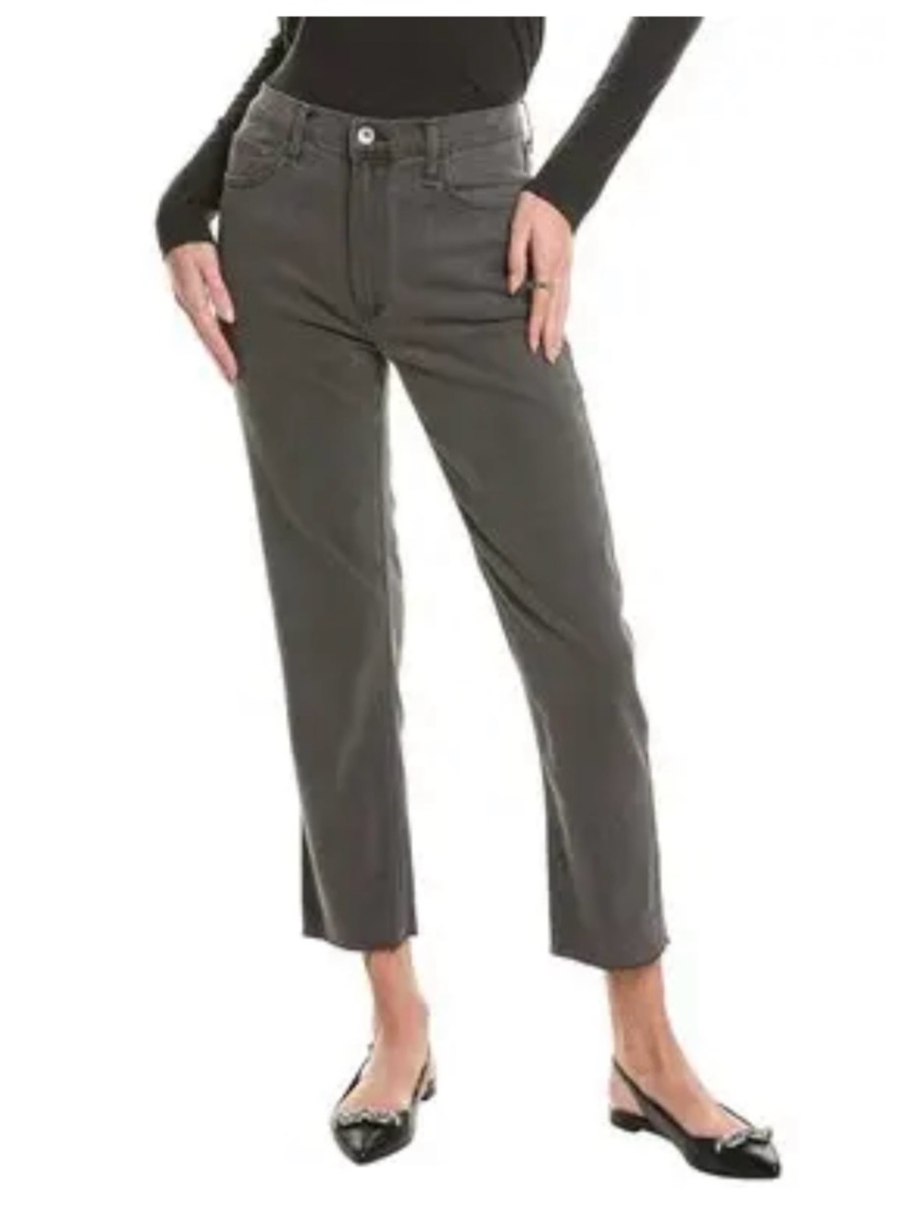 Rag and Bone Fern High-Rise Slim Jeans in Gray Waist 26 NWT